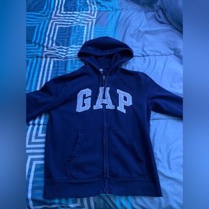 COPY - Navy Blue GAP arch logo zip up